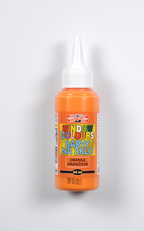 Fenstermalfarbe 60 ml  Glasmalfarbe  -  Orange  -
