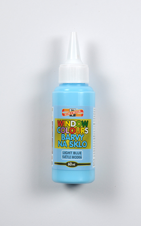 Fenstermalfarbe 60 ml  Glasmalfarbe  -  Sky Blue  -