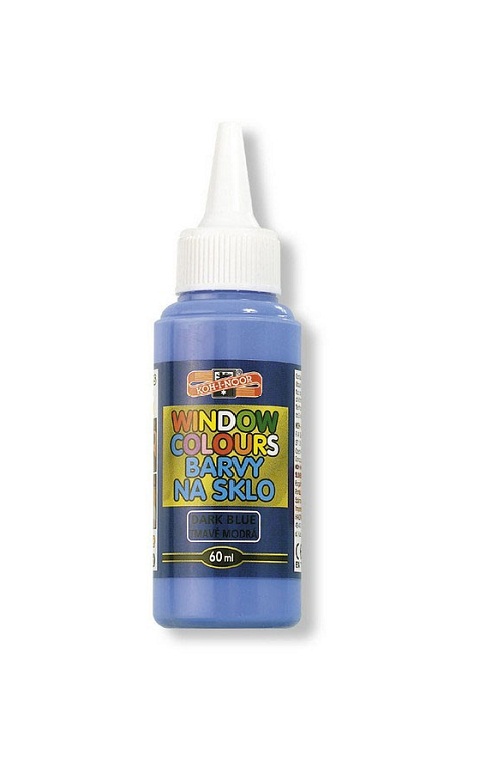 Fenstermalfarbe 60 ml  Glasmalfarbe  -  Dark Blue  -