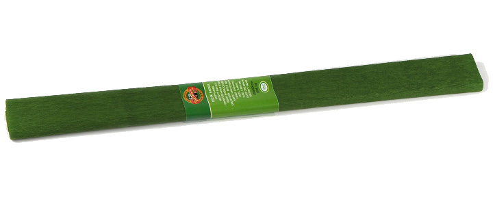 Krepp- Papier &quot; Green Olive &quot; 50 cm x 200 cm