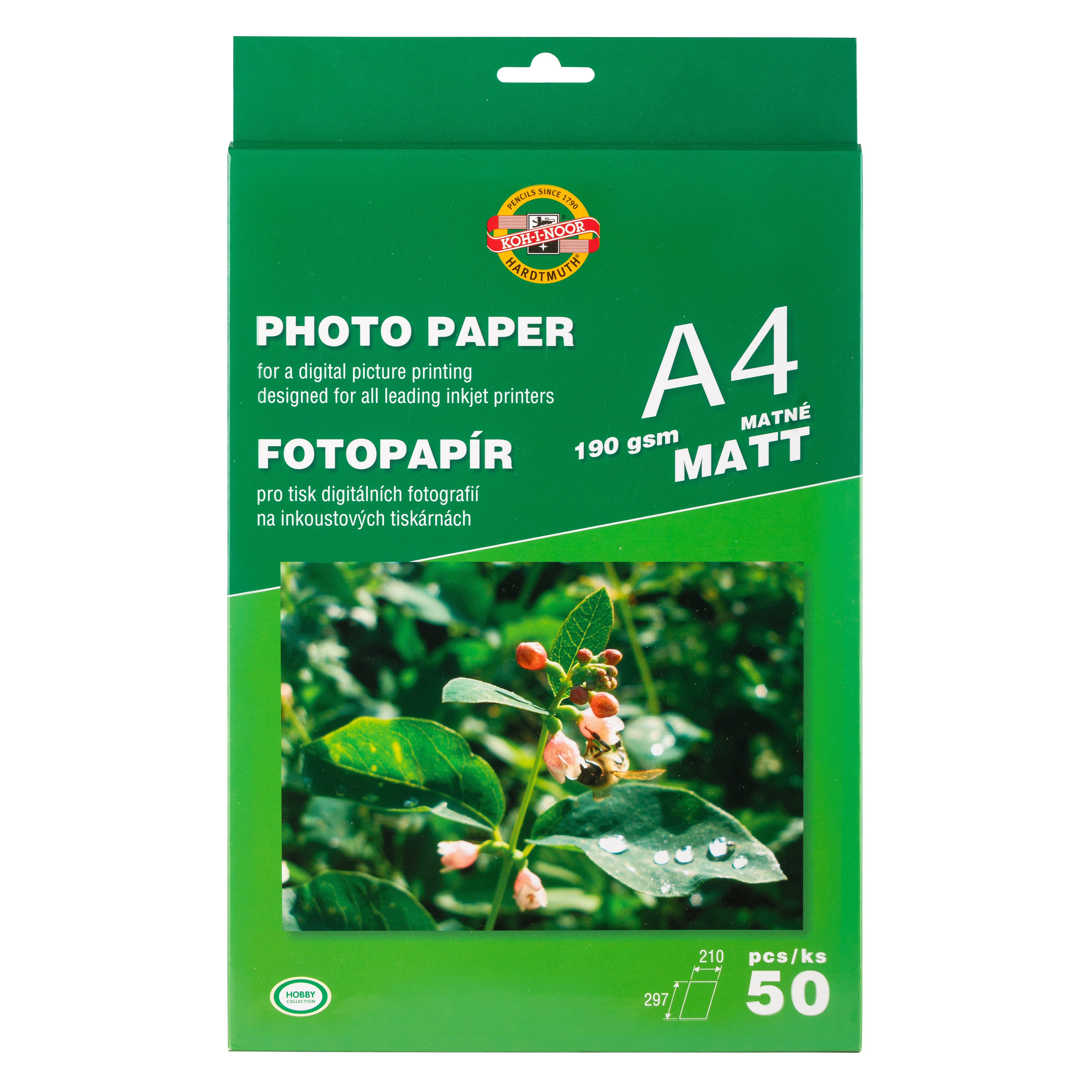 Fotopapier A4 -  weiss, matt -  50 Blatt  190 g/m&#178;
