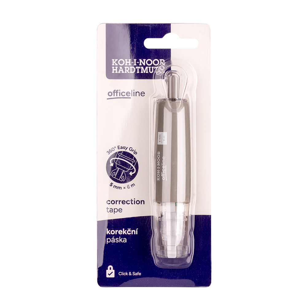 Korrekturroller - 5,0 mm x 6 m &quot; KOH-I-NOOR officeline&quot; ,  im Blister