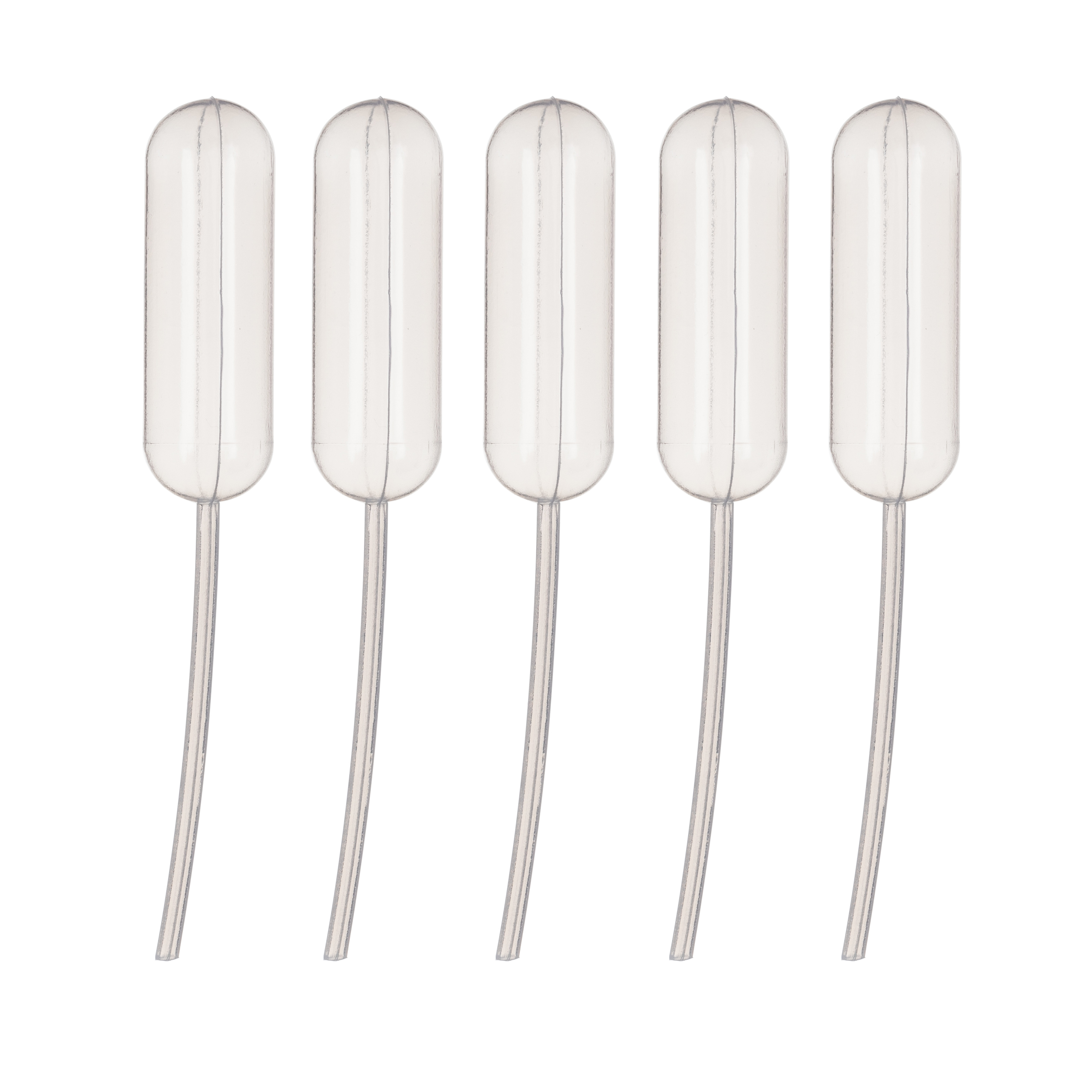 Pipetten  5er Pack / L&#228;nge 8,5 cm , ohne Masseinteilung