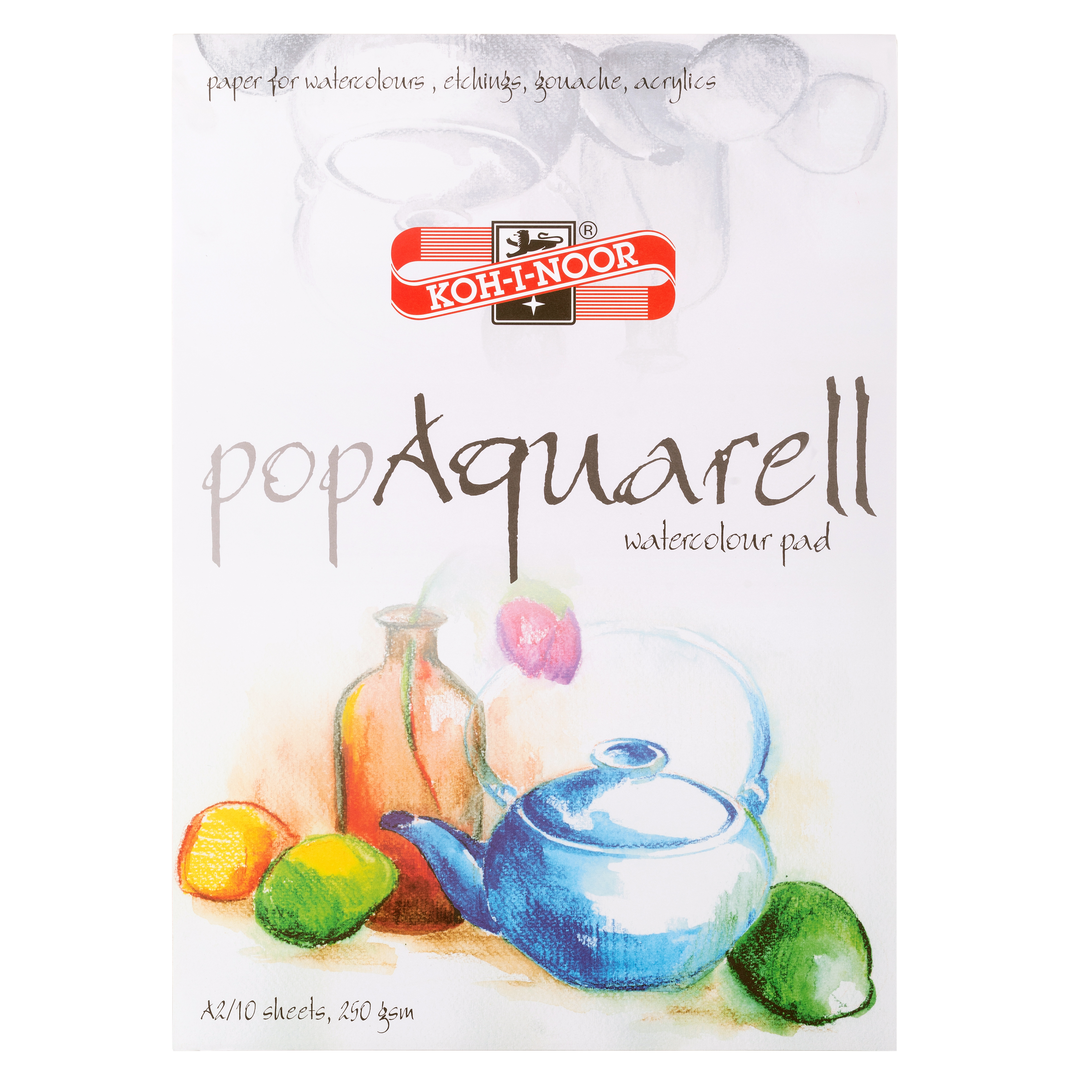 Aquarell-Malblock A2 Block - 10 Blatt wei&#223;, 250 g/m&#178;