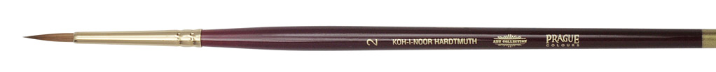 Pinsel  &quot; KOLINSKY &quot; K&#252;nstler - Rundpinsel  -   Gr&#246;sse 2
