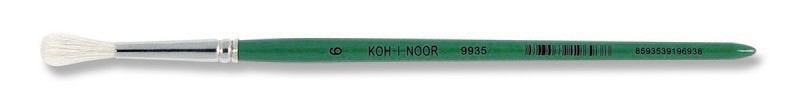 Pinsel  &quot; GOAT &quot;  Schul - Ziegenhaar / Rundpinsel  -   Groesse 6  