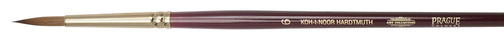 Pinsel  &quot; KOLINSKY &quot; Kuenstler - Rundpinsel  -   Goesse 6 