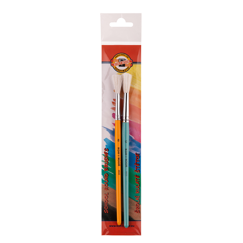 Pinsel- Set  &quot; GOAT &quot;  2er Set Rundpinsel  -  Gr. 8 , 12  -