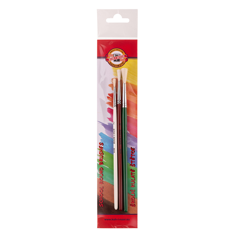 Pinsel- Set  &quot; GOAT &quot;  3er Set Rundpinsel  -  Gr. 2 , 4 , 6  -