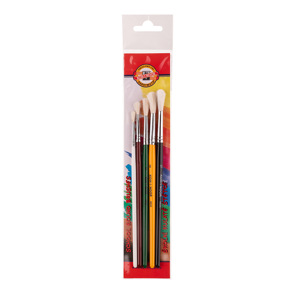 Pinsel- Set  &quot; GOAT &quot;  5er Set Rundpinsel  -  Gr. 2 , 4 , 6 , 8 , 10 