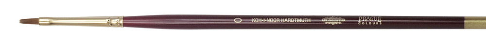 Pinsel  &quot; KOLINSKY &quot; K&#252;nstler - Flachpinsel  -   Gr&#246;sse 0 