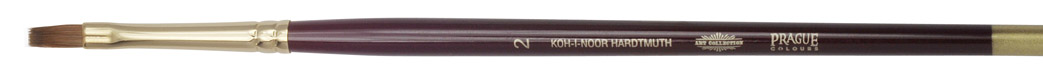 Pinsel  &quot; KOLINSKY &quot; K&#252;nstler - Flachpinsel  -   Gr&#246;sse 2 -