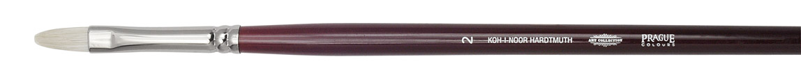 Pinsel  &quot; BRISTLE &quot;  K&#252;nstler - Borsten / Haselnussform Pinsel  -   Gr&#246;sse 2 -