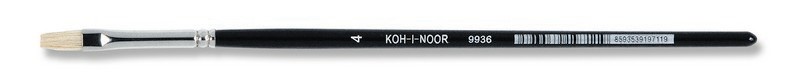 Pinsel  &quot; BRISTLE &quot;  Schul - Borsten / Flachpinsel  -   Gr&#246;sse 4  -