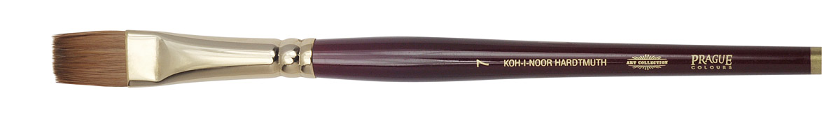 Pinsel  &quot; KOLINSKY &quot; K&#252;nstler - Flachpinsel  -   Gr&#246;sse 7 -