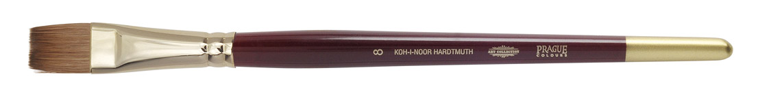 Pinsel  &quot; KOLINSKY &quot; K&#252;nstler - Flachpinsel  -   Gr&#246;sse 8 