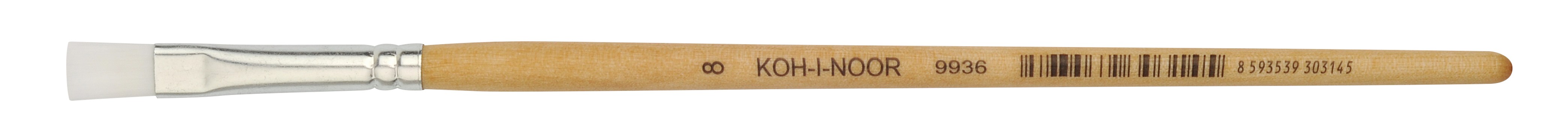 Pinsel  &quot; SYNTHETIC &quot;  Schul - Synthetikhaar / Flachpinsel  -   Gr&#246;sse 8 
