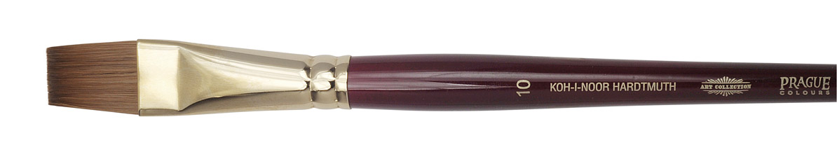 Pinsel  &quot; KOLINSKY &quot; K&#252;nstler - Flachpinsel  -   Gr&#246;sse 10  