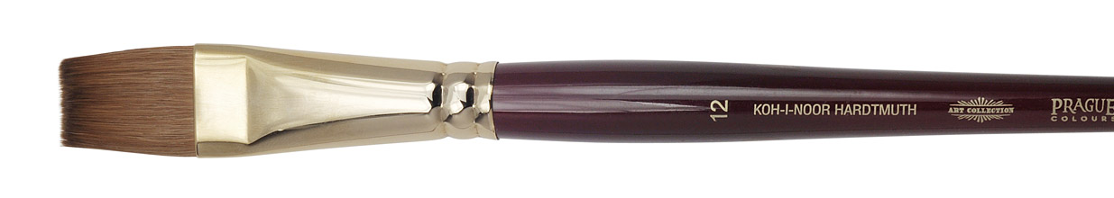 Pinsel  &quot; KOLINSKY &quot; K&#252;nstler - Flachpinsel  -   Gr&#246;sse  12 