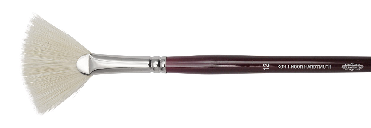 Pinsel  &quot; BRISTLE &quot;  K&#252;nstler - Borsten /  F&#228;cherpinsel  -   Gr&#246;sse 12