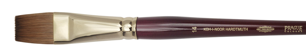 Pinsel  &quot; KOLINSKY &quot; K&#252;nstler - Flachpinsel  -   Gr&#246;sse  14 