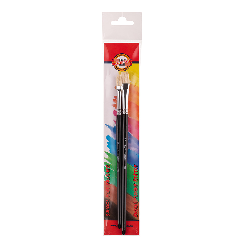 Pinsel- Set  &quot; BRISTLE &quot;  2er Set Flachpinsel - Gr.8,12