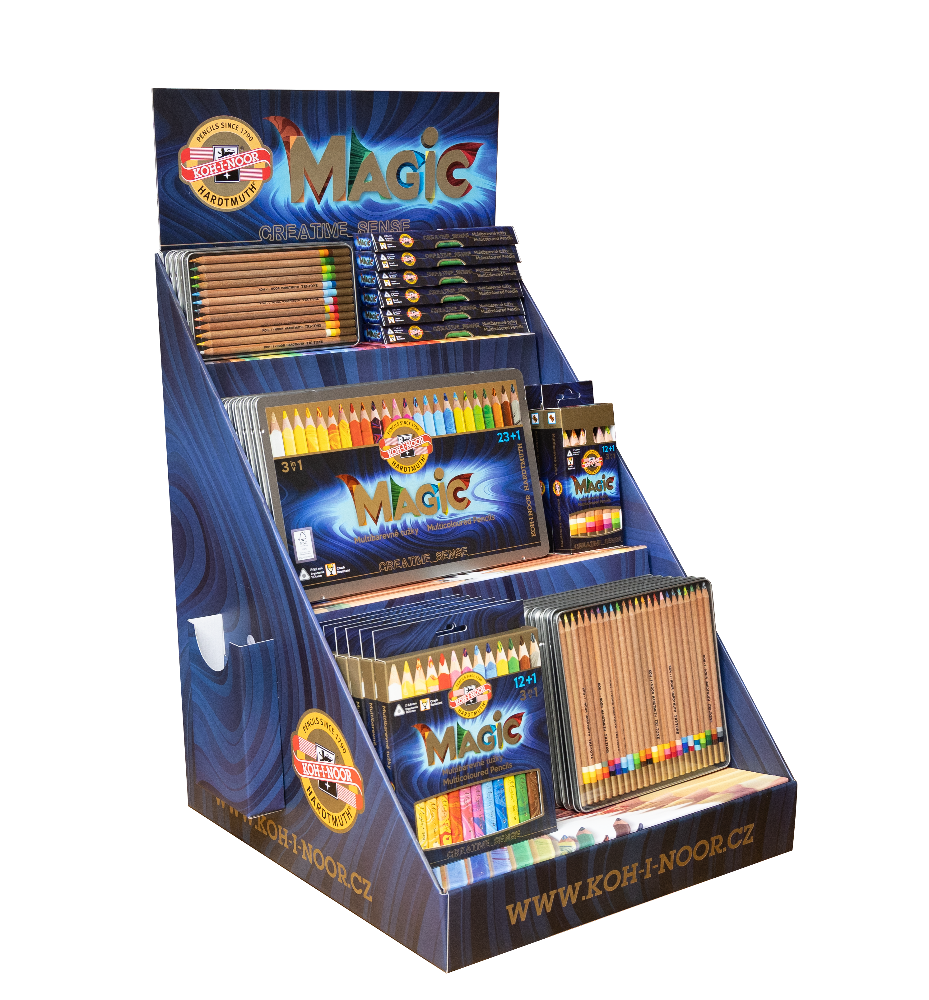 MAGIC - Verkaufsdisplay, gefllt mit 6 verschiedenen Set`s - 32-teilig