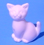 Katze 2cm weiss 50 Stk