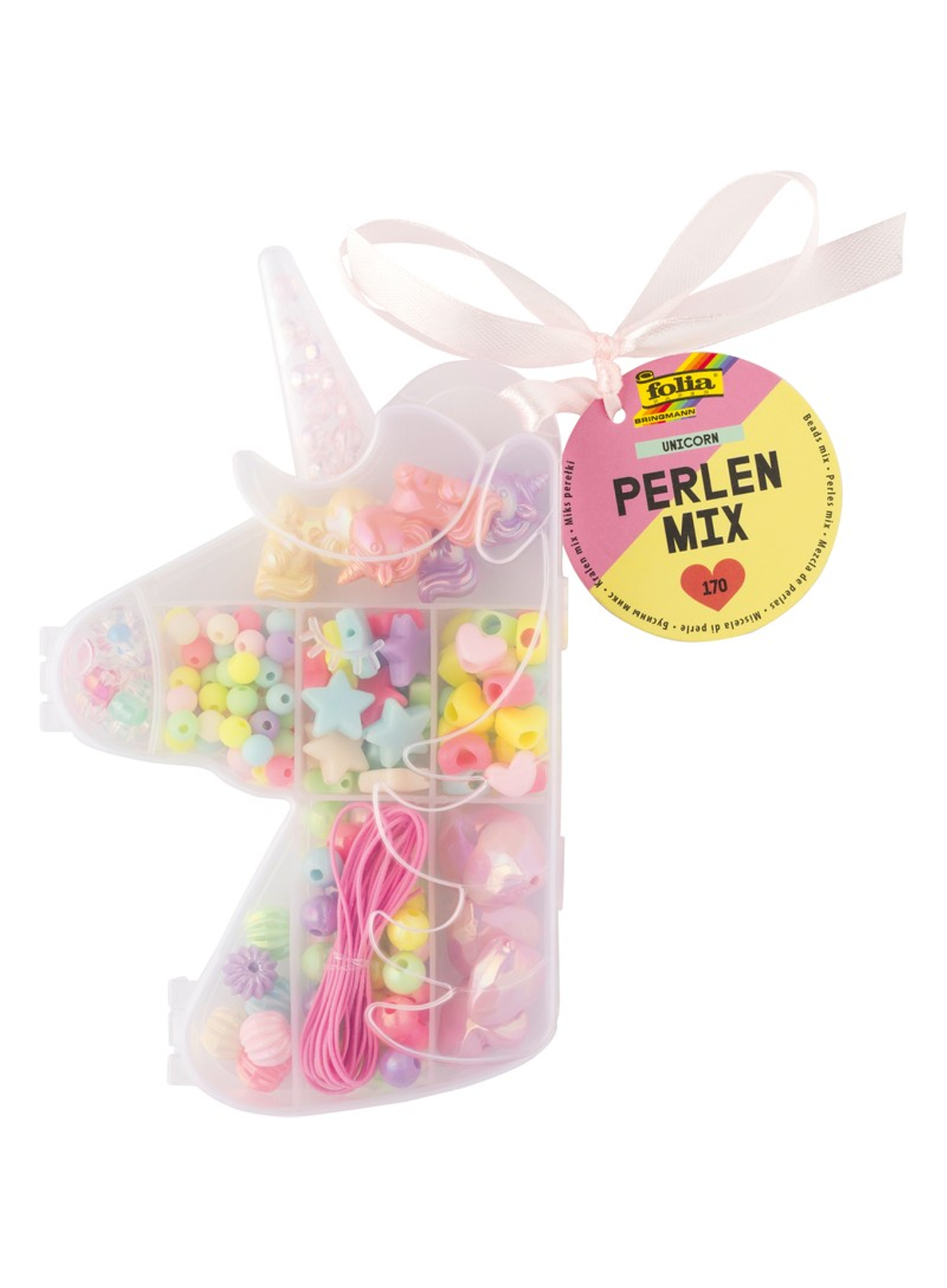Perlen Mix UNICORN, 170 Teile