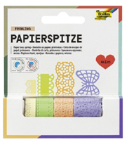 Papierspitze FR&#220;HLING, selbstklebend 5 Rollen &#224; 1m