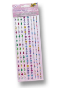 Schmucksteinbordure CRYSTAL CANDY 2 Blatt, selbstklebend