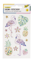 Shiny Sticker FLAMINGO, 10x16cm