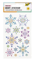 Shiny Sticker SNOWFLAKE, 10x16cm