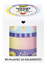 Washi-Tape 4er-Set HOTFOIL SUNNSIDE 3x15mmx5m+1x 5mmx5m