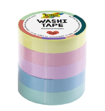 Washi-Tape 5er Set COLOUR PASTELL 5x 10mmx10m